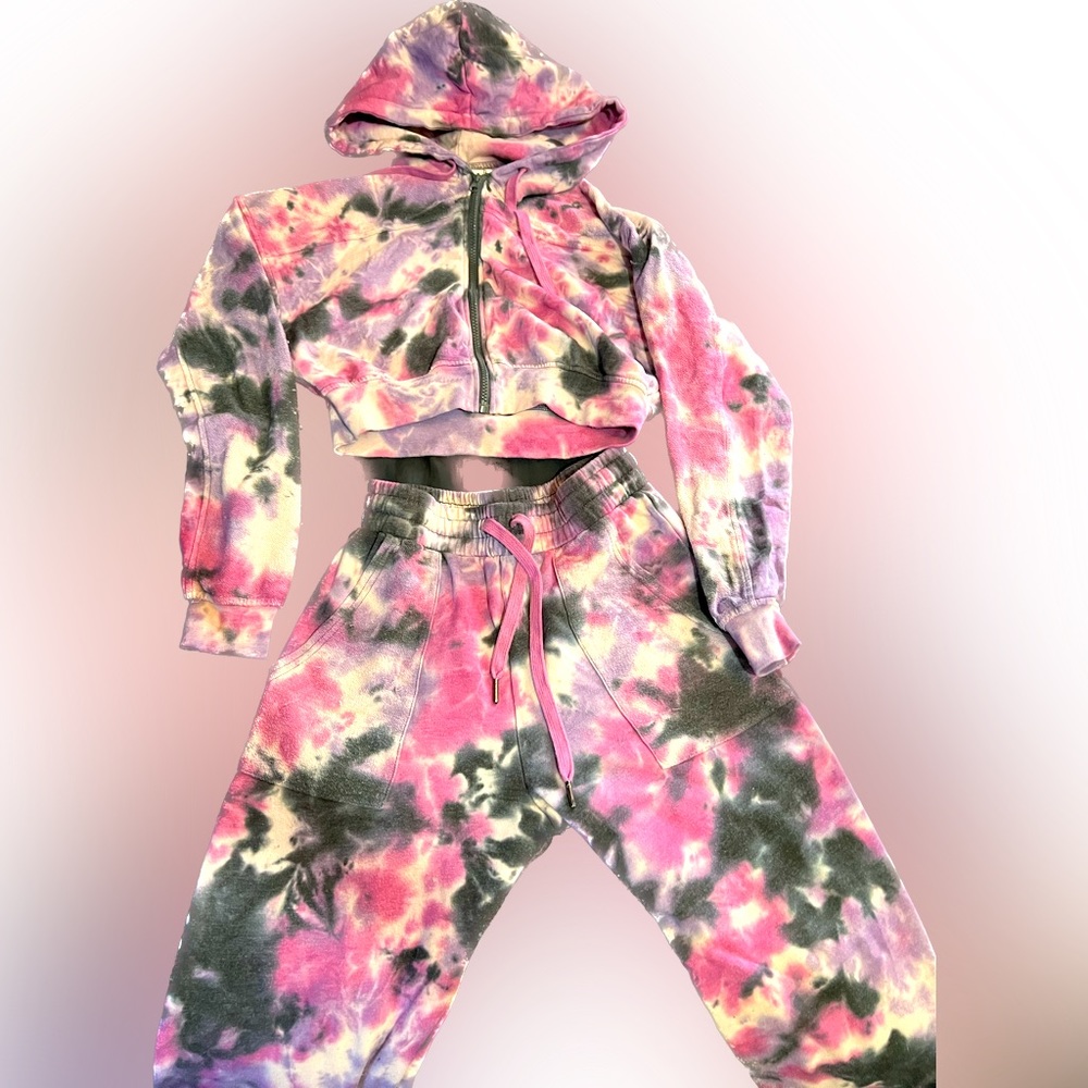 Sweat set with cropped jacket